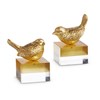 5" Gold Bird on Two Toned Block
