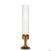 16.25" Gold Scalloped Hurricane Candlestick
