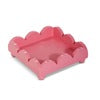 6" Pink Scalloped Cocktail Napkin Holder