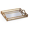 16" Rectangular Mirrored Tray