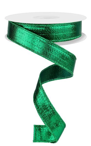 7/8"X10YD Wired Metallic Ribbon