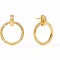 Astor Doorknocker Earring - Gold Cubic Zirconia