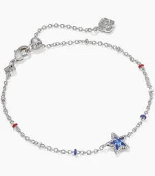 Mini Cassidy DLCT Bracelet Rhodium Cobalt Blue Illusion