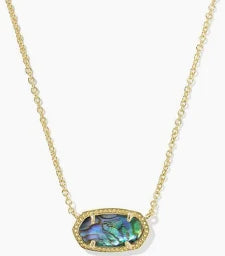 Elisa Abalone Shell Gold Necklace