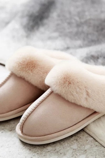 Furry Slipper - Beige Large