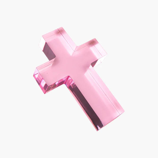 Small Acrylic Pink Cross