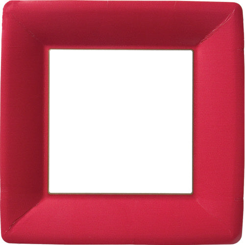 Classic Linen Dinner Plate - Red