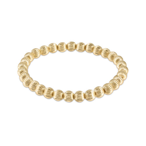 Dignity Gold 6mm Bead Bracelet