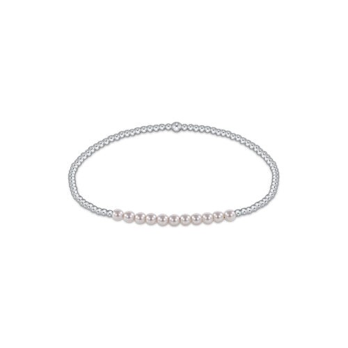 Sterling Bliss 2mm Bracelet - Pearl