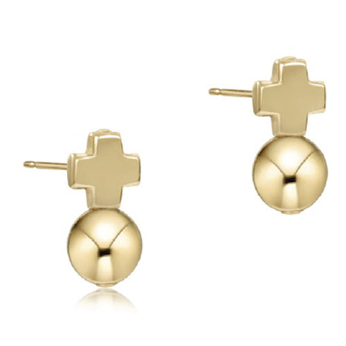 Signature Cross Gold Stud - Classic Gold