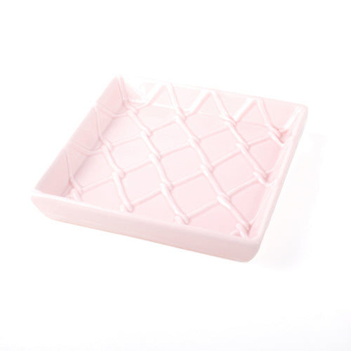 Textured Beverage Napkin Tray - Pink