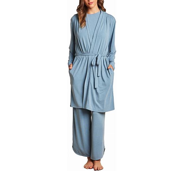 MC Sand Washed Jersey Midi Robe -Seashore