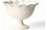 Signature White Ruffle Trifle Bowl