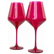 Stemware Wine Set/2-Fuchsia