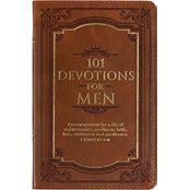 101 Devotions for Men Faux Leather Devotional