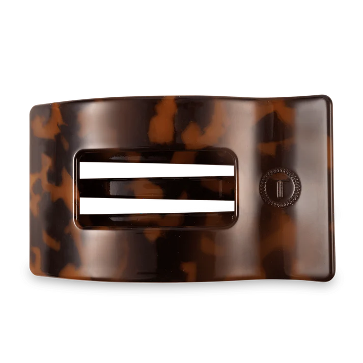Tortoise Flat Rectangle Hair Clip