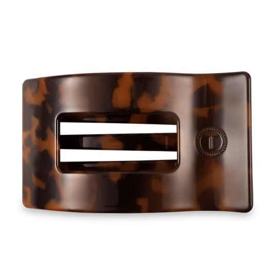 Tortoise Flat Rectangle Hair Clip