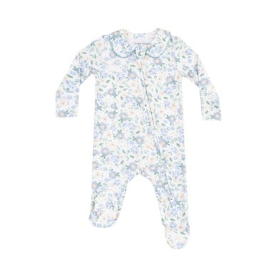 Baby Veronical Floral PETER PAN 2 WAY ZIPPER FOOTIE