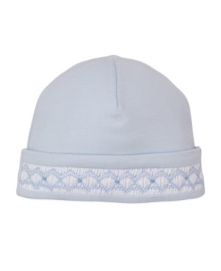 Blue Hat w/ hand Smocking