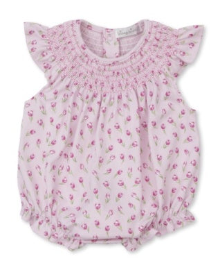 Tulip Blossoms Bubble PRT Smock