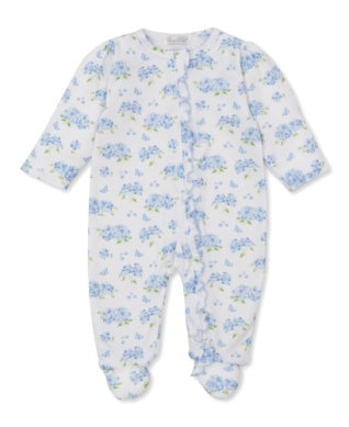Heavenly Hydrangeas Footie with Zipper