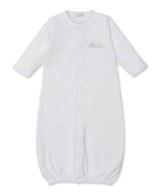 conv gown w/ hand emb White/Silver