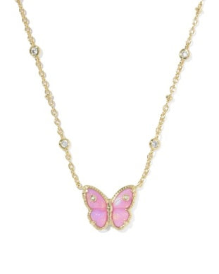 CAILEY BUTTERFLY SHORT PENDANT NECKLACE