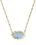ELISA SCALLOP FRAME SHORT PENDANT NECKLACE