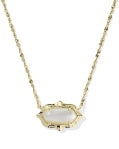 ELISA SCALLOP FRAME SHORT PENDANT NECKLACE
