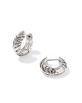 TIGER STRIPED MIKKI HUGGIE EARRINGS