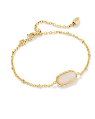 TIGER STRIPED ELAINA DELICATE CHAIN BRACELET