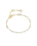 COURTNEY ENAMEL LINK AND CHAIN BRACELET