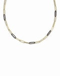 COURTNEY ENAMEL LINK AND CHAIN NECKLACE