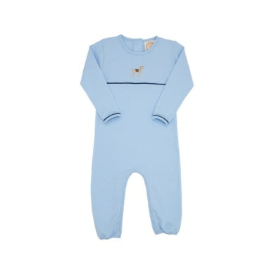 Beale Street Blue/Nantucket Navy - Ls Bradford Romper - Dog