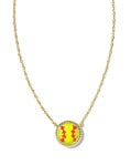 Softball Short Pndt Nck Gold Chartreuse Magnesite