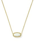 Elisa Necklace - Gold Light Yellow Opal