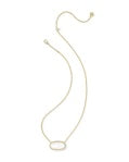 Elisa Statement Pendent - Gold Ivory Mother Of Pearl
