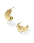 KRISTA METAL HOOP EARRINGS - GOLD